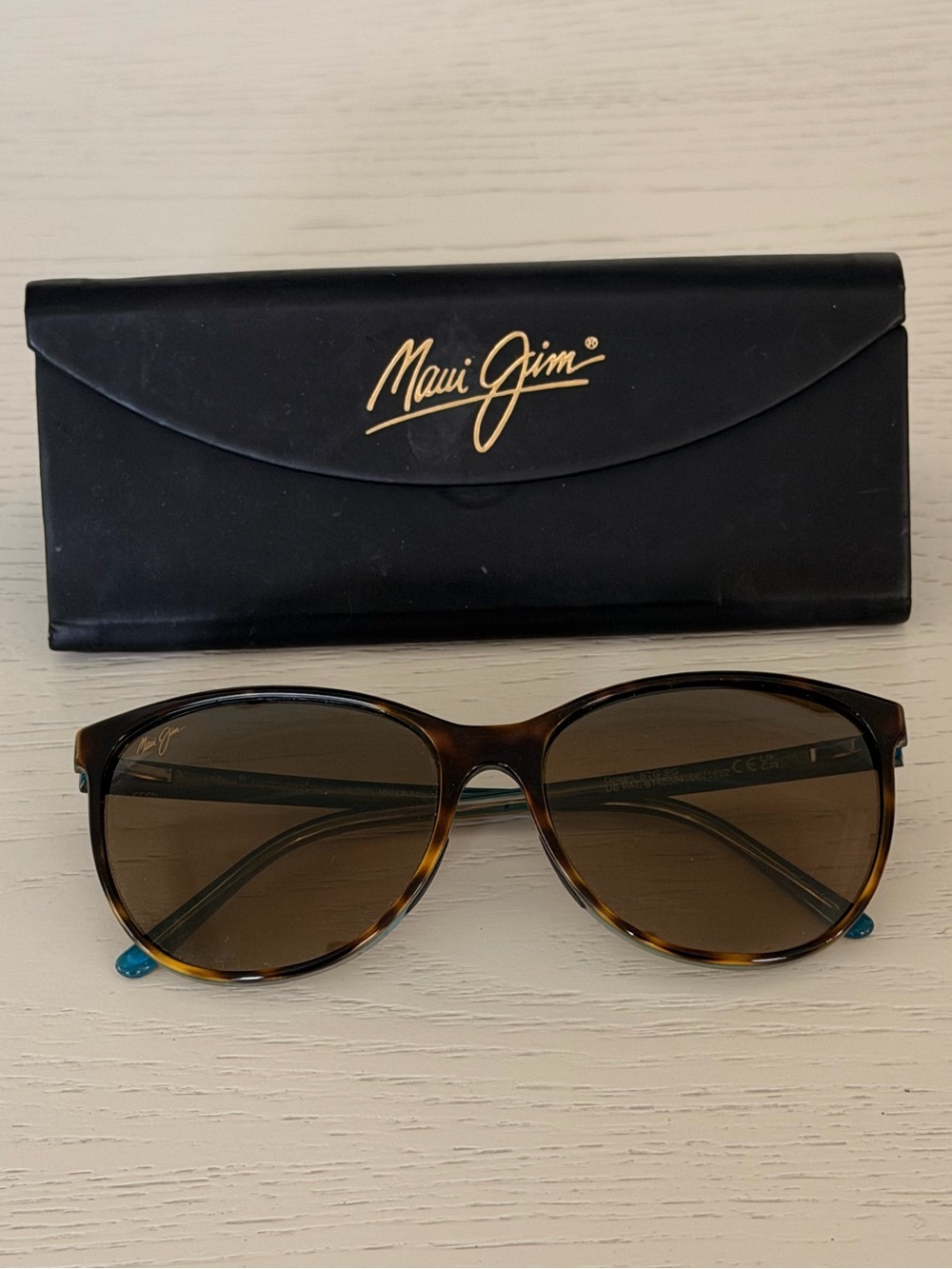Maui Jim Ocean STG-SG MJ 723-10P Polarized Sunglasses Tortoise Blue 57-16-135
